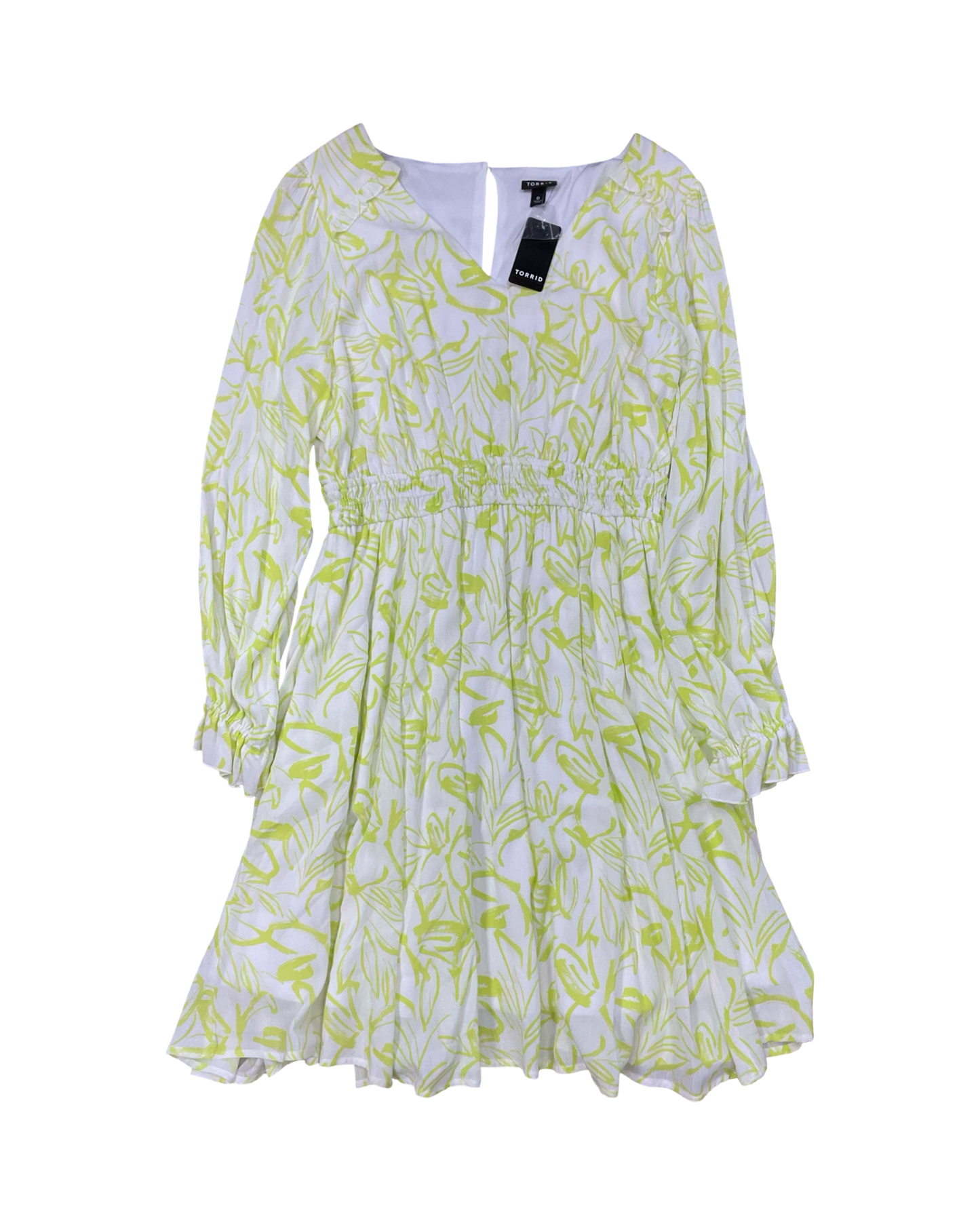 Dress Casual Maxi By Torrid In White & Yellow, Size:L