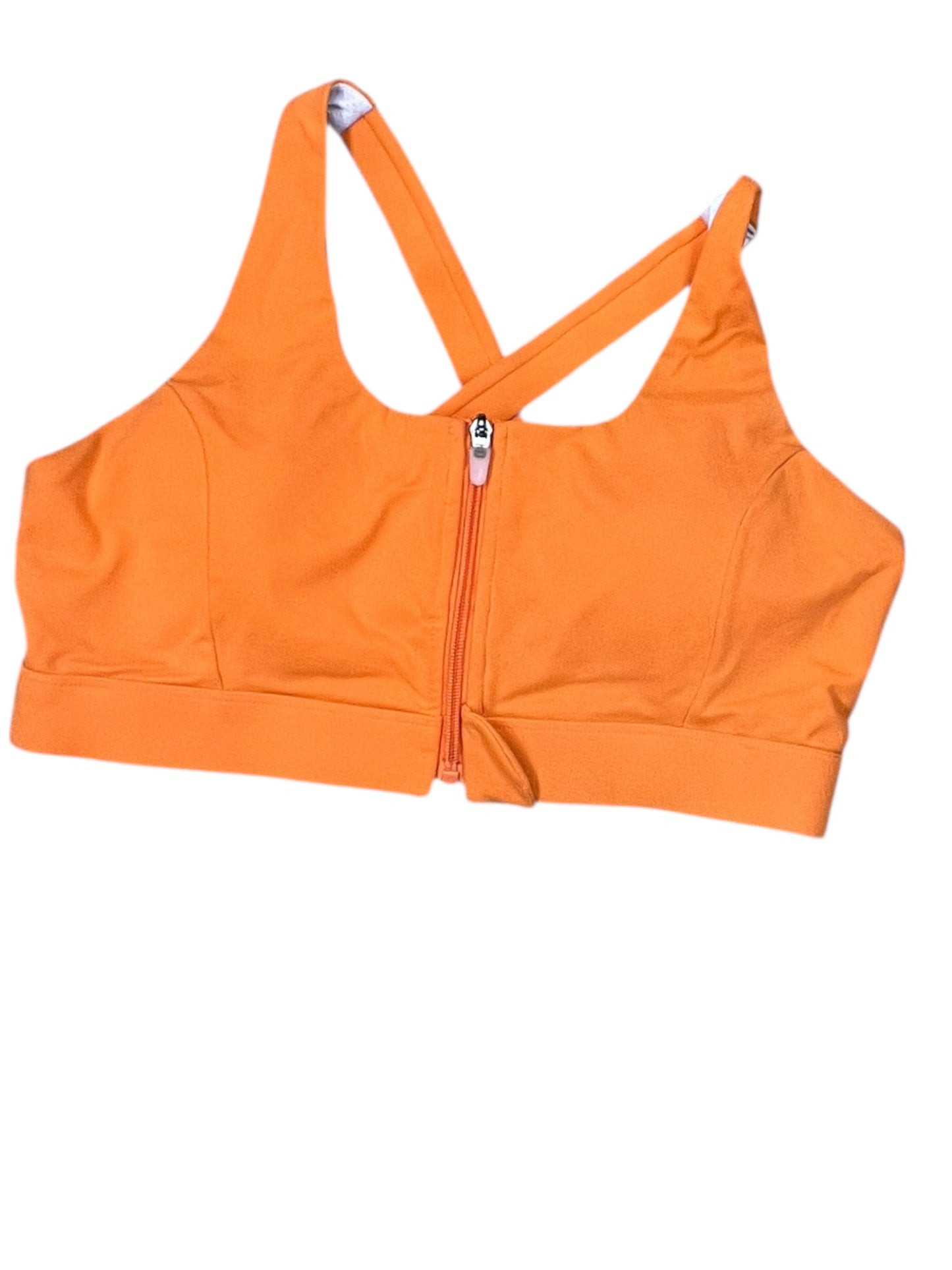 Athletic Bra By Clothes Mentor In Orange, Size:1X