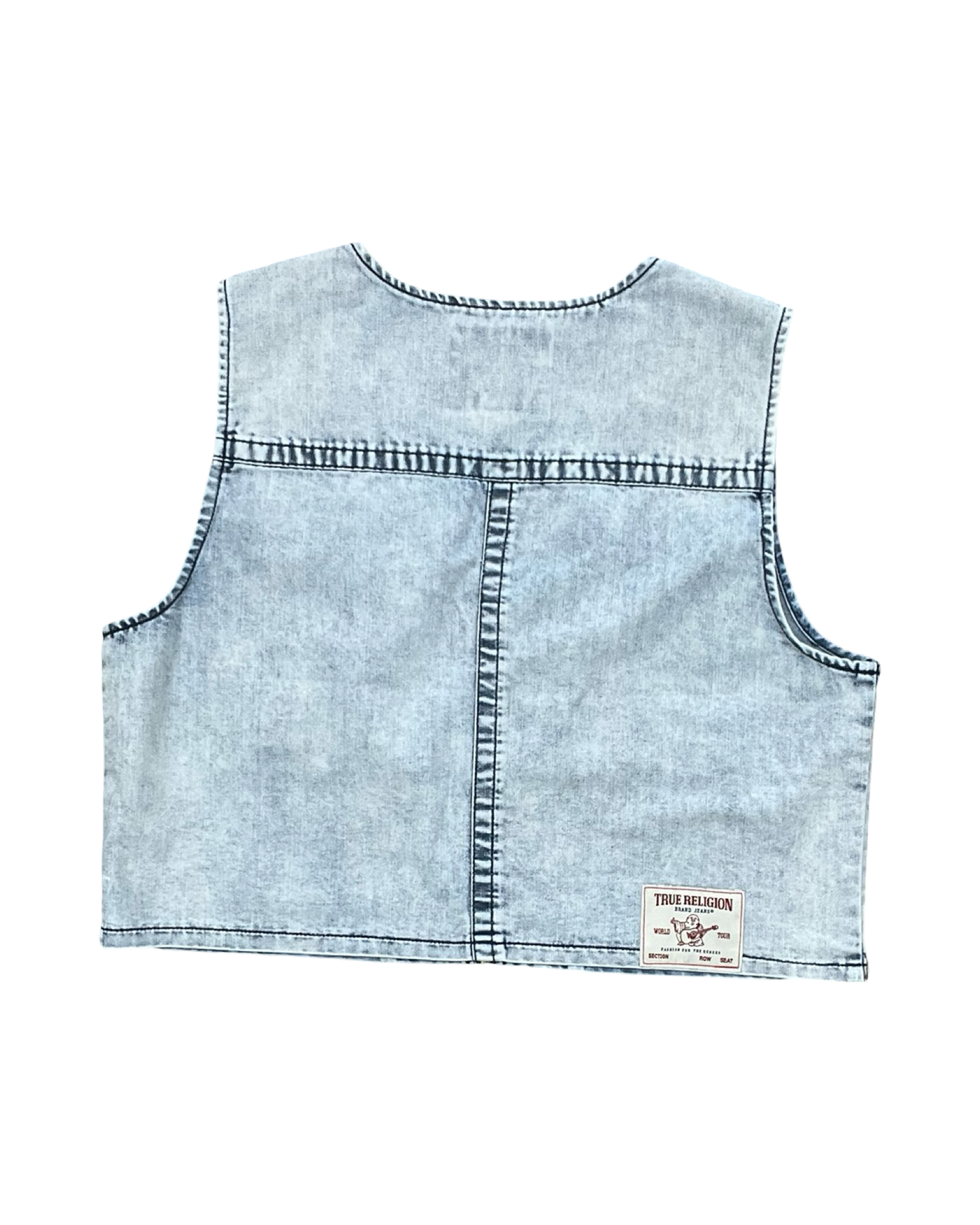 Vest Other By True Religion In Blue Denim, Size:L