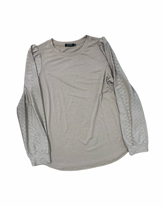 Top Ls By Automet In Tan, Size:Xl