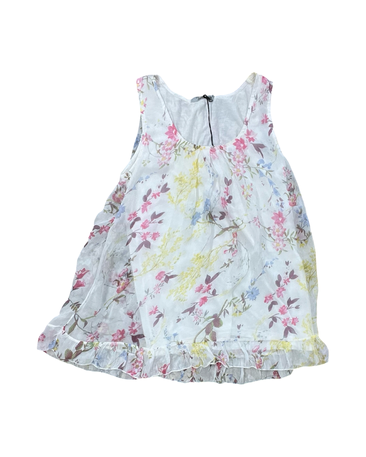 Top Sleeveless By Clothes Mentor In White, Size:S