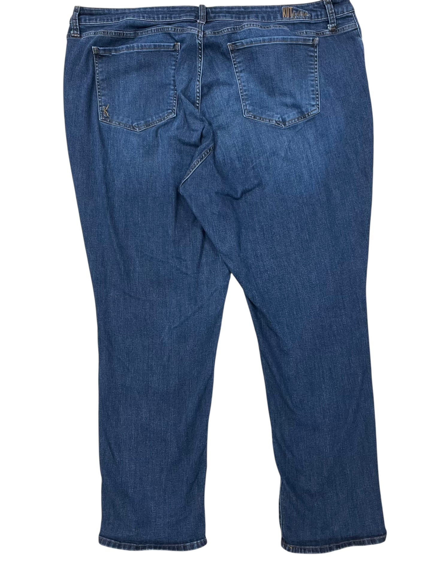 Jeans Boyfriend By Kut In Blue Denim, Size:22