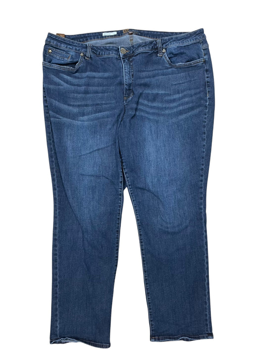 Jeans Boyfriend By Kut In Blue Denim, Size:22