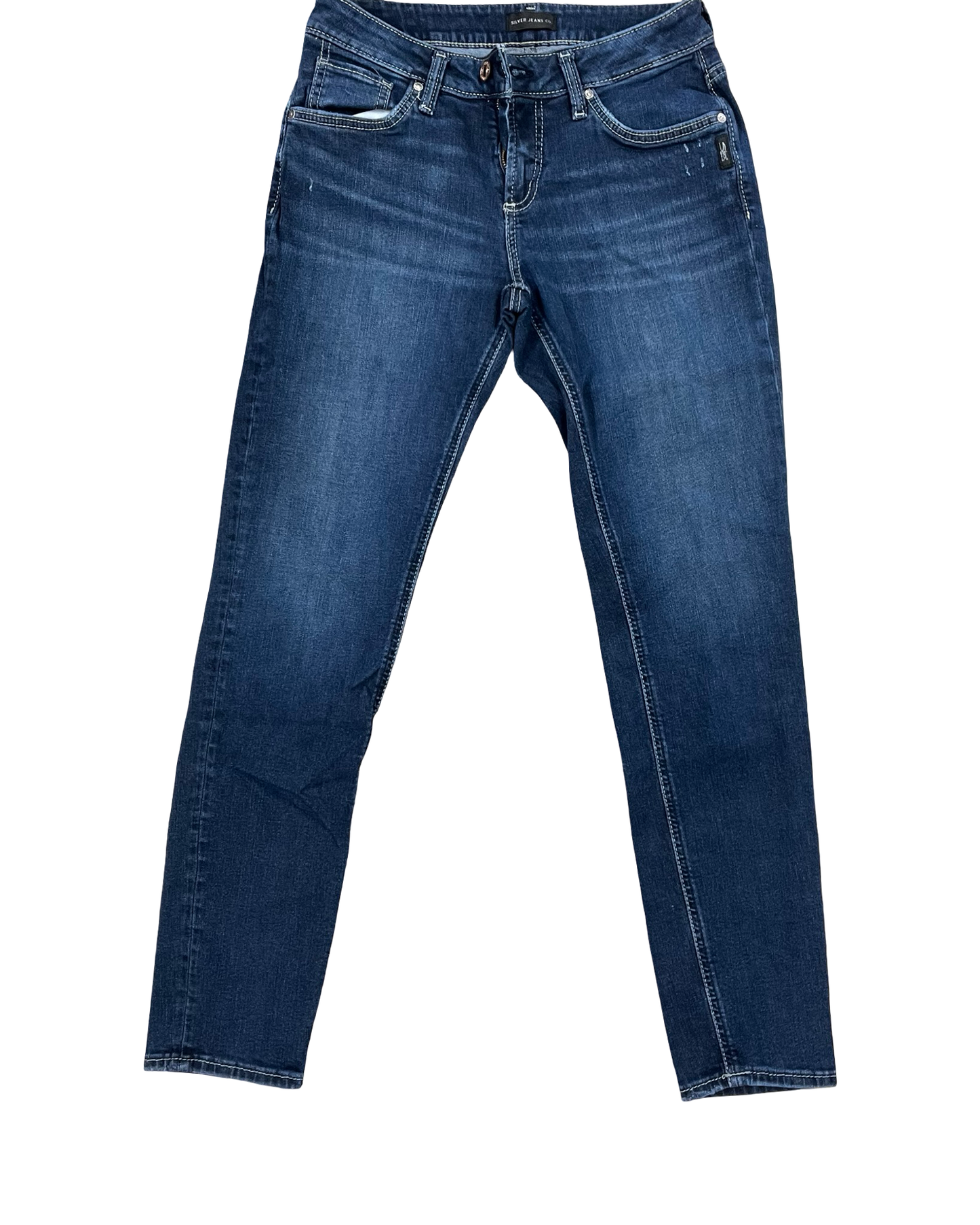 Jeans Skinny By Silver In Blue Denim, Size:6
