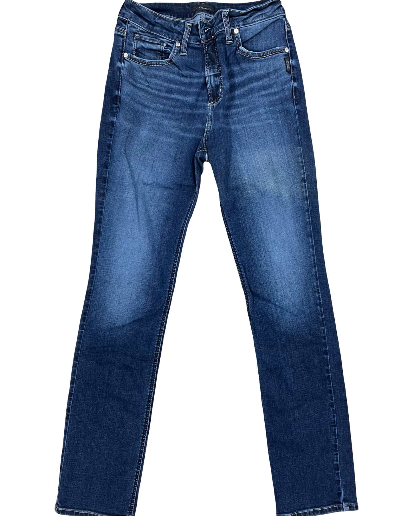 Jeans Skinny By Silver In Blue Denim, Size:8