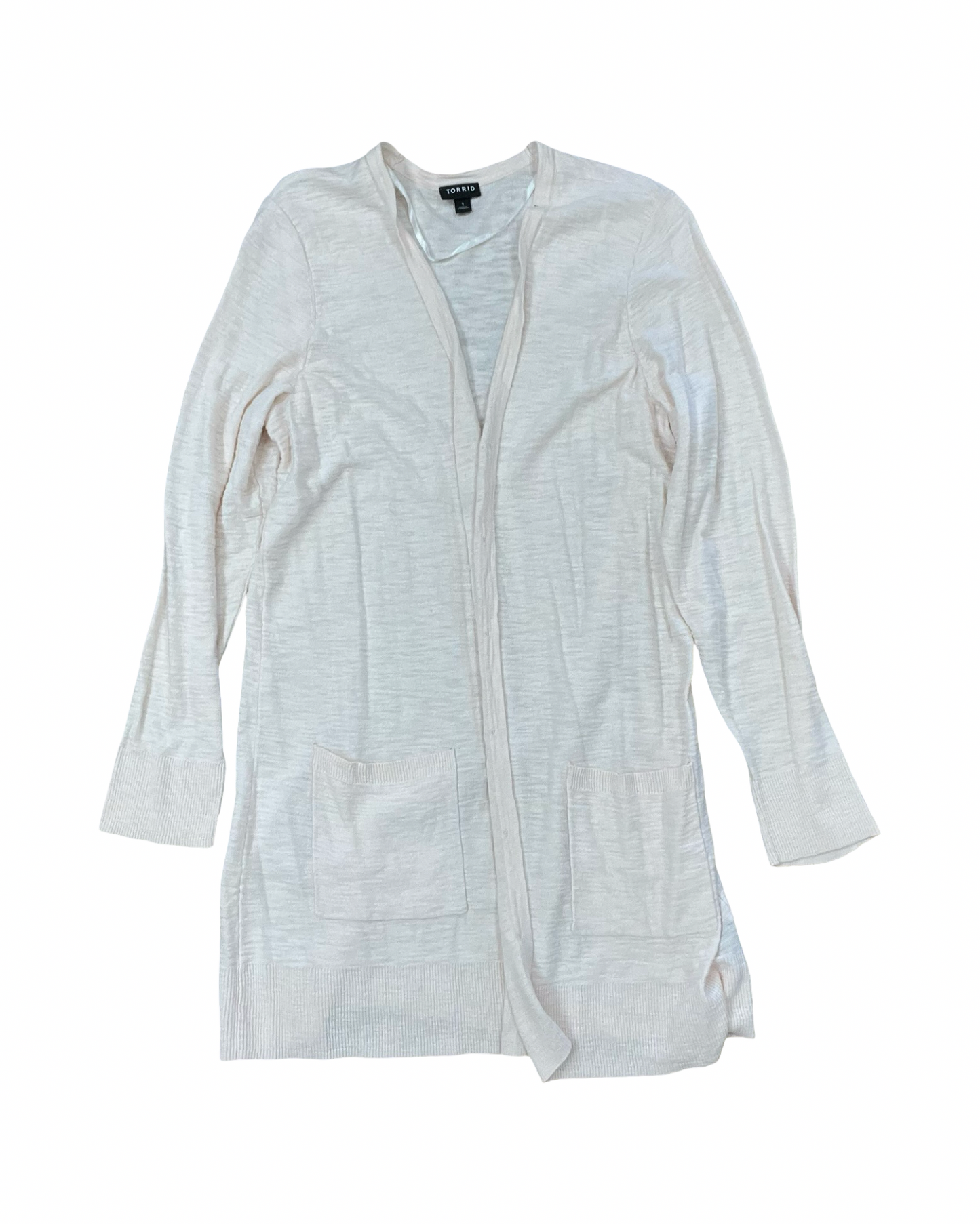 Cardigan By Torrid In Peach, Size:Xl
