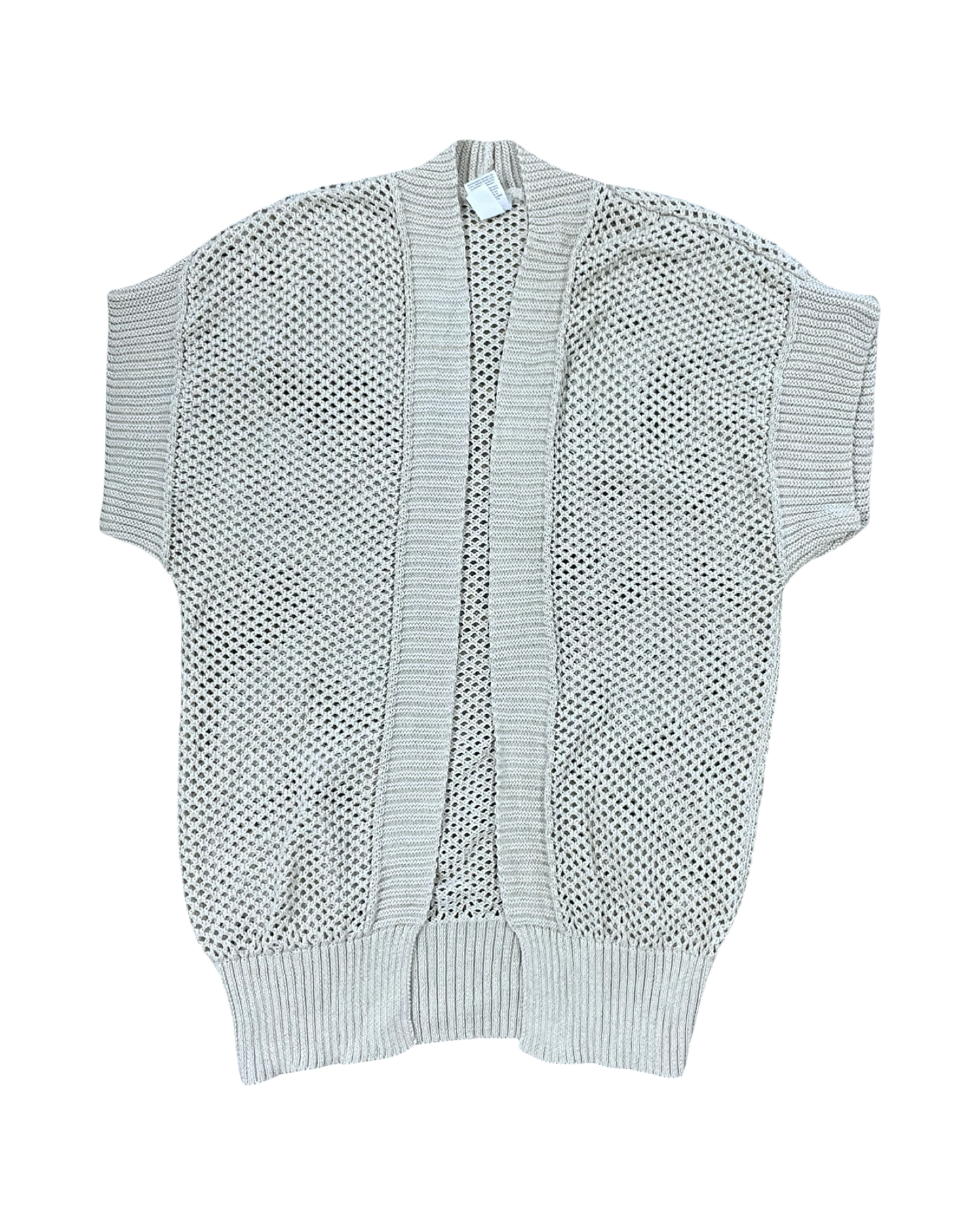 Cardigan By Clothes Mentor In Cream, Size:L
