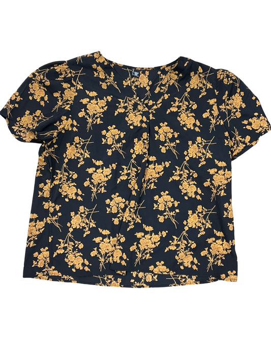 Top Ss By Shein In Black & Gold, Size:3X