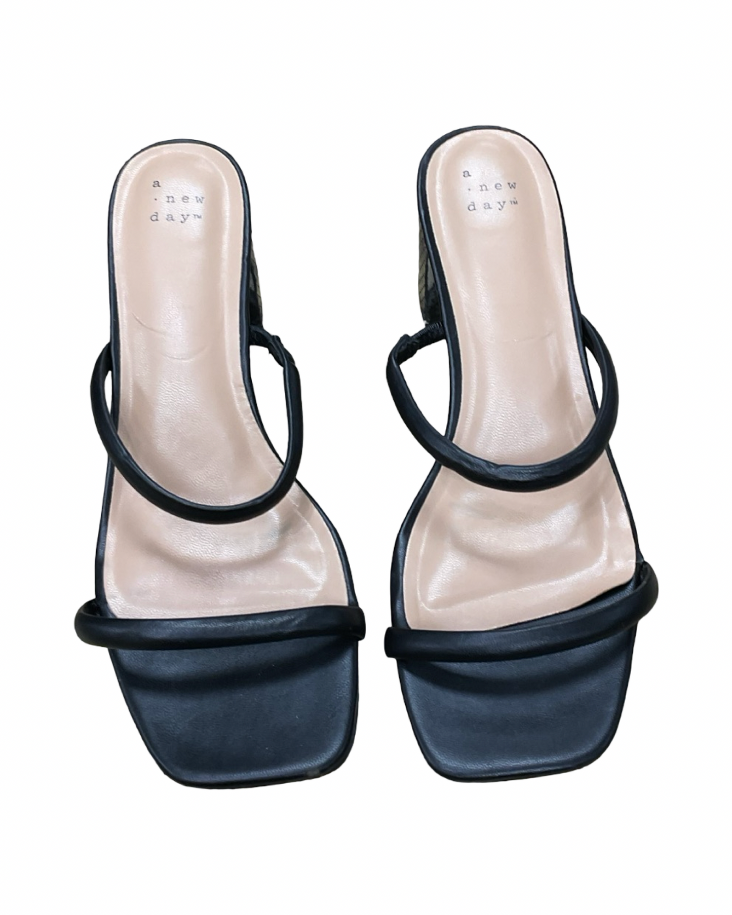 Sandals Heels Block By A New Day In Black, Size:8.5