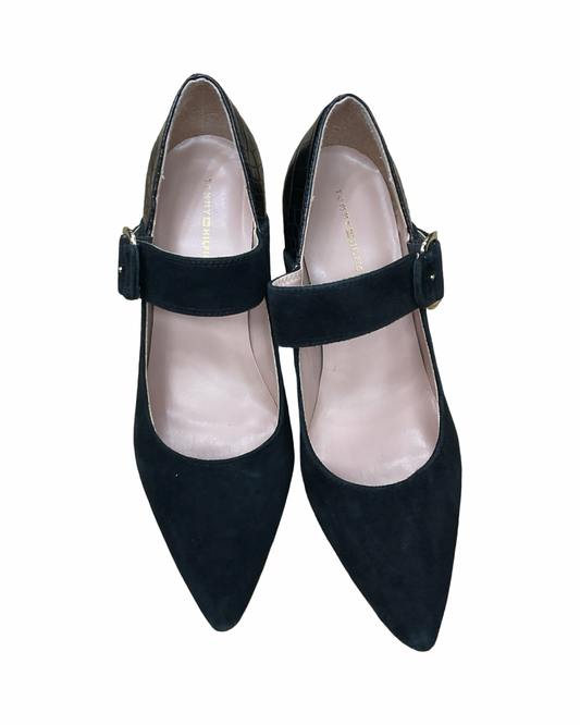 Shoes Heels Block By Tommy Hilfiger In Black, Size:8