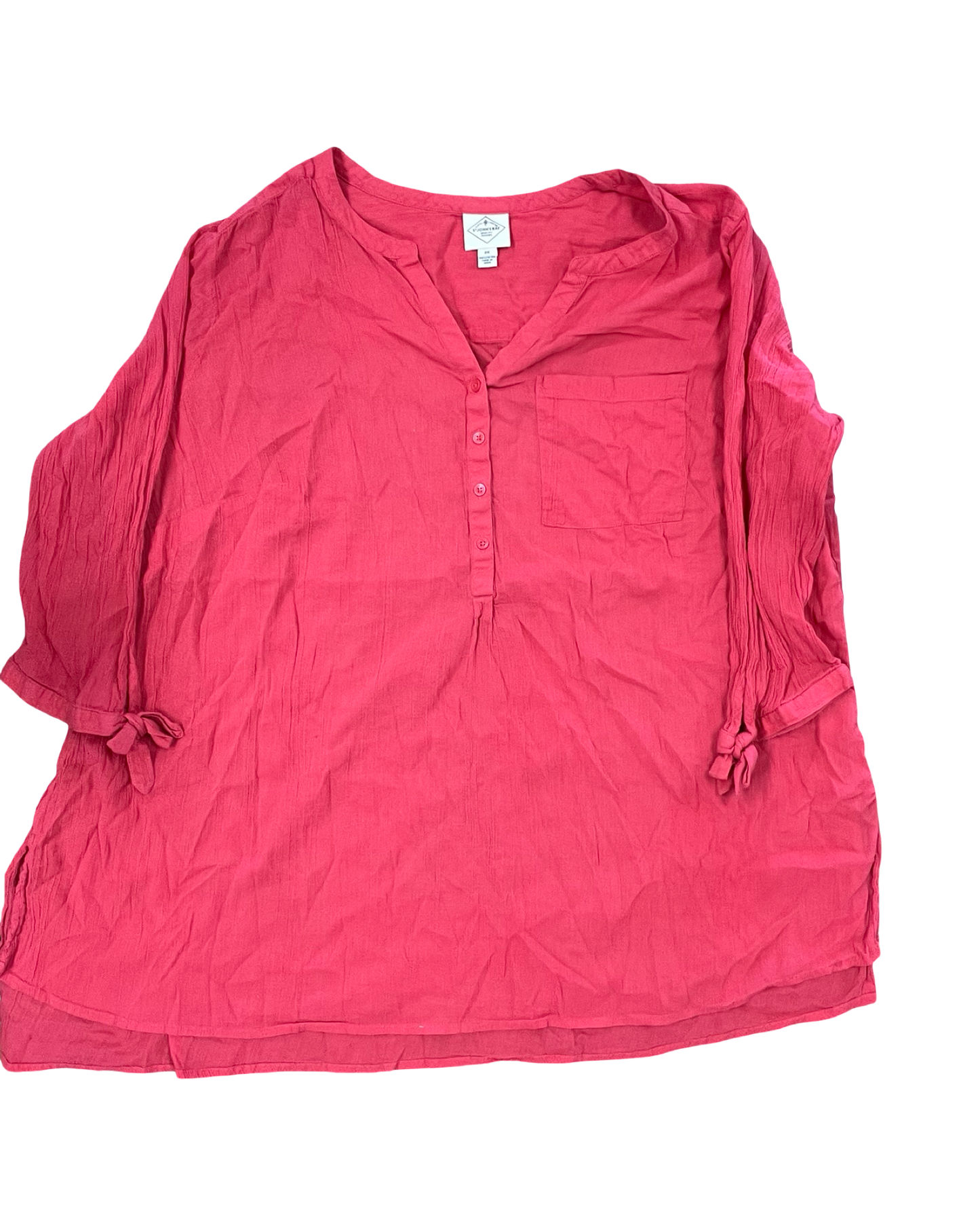 Top Ls By St Johns Bay In Pink, Size:2X