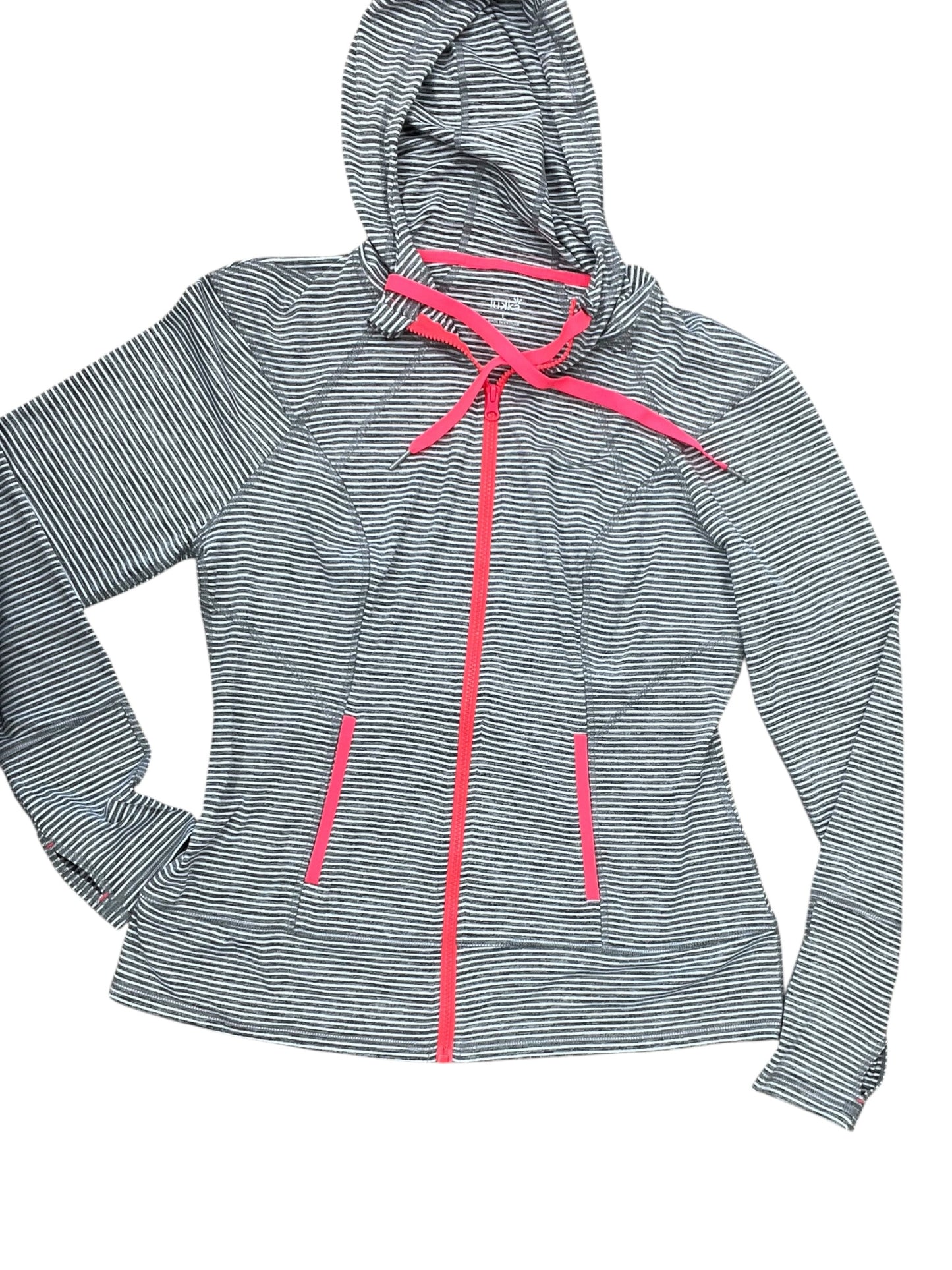 Jacket Other By Clothes Mentor In Grey & Pink, Size:L