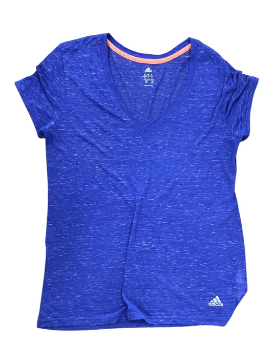 Athletic Top Ss By Adidas In Purple, Size:M