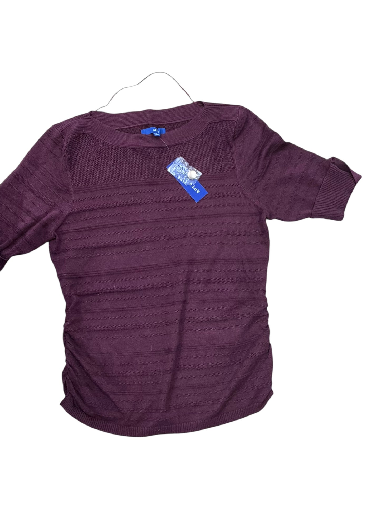 Top 3/4 Sleeve By Apt 9 In Purple, Size:L