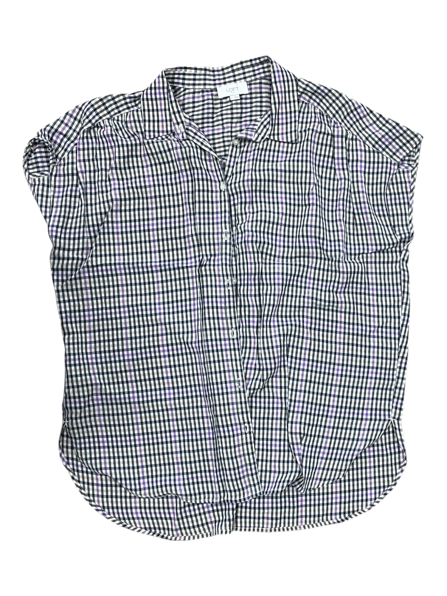 Blouse Sleeveless By Loft In Blue & Purple, Size:L