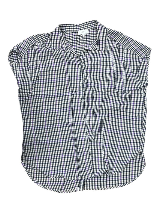 Blouse Sleeveless By Loft In Blue & Purple, Size:L