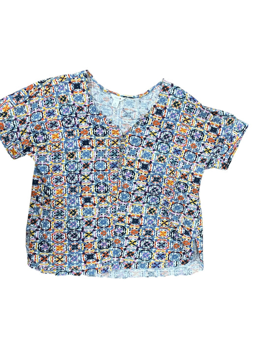 Top Sleeveless By Intro In Blue & Purple, Size:M