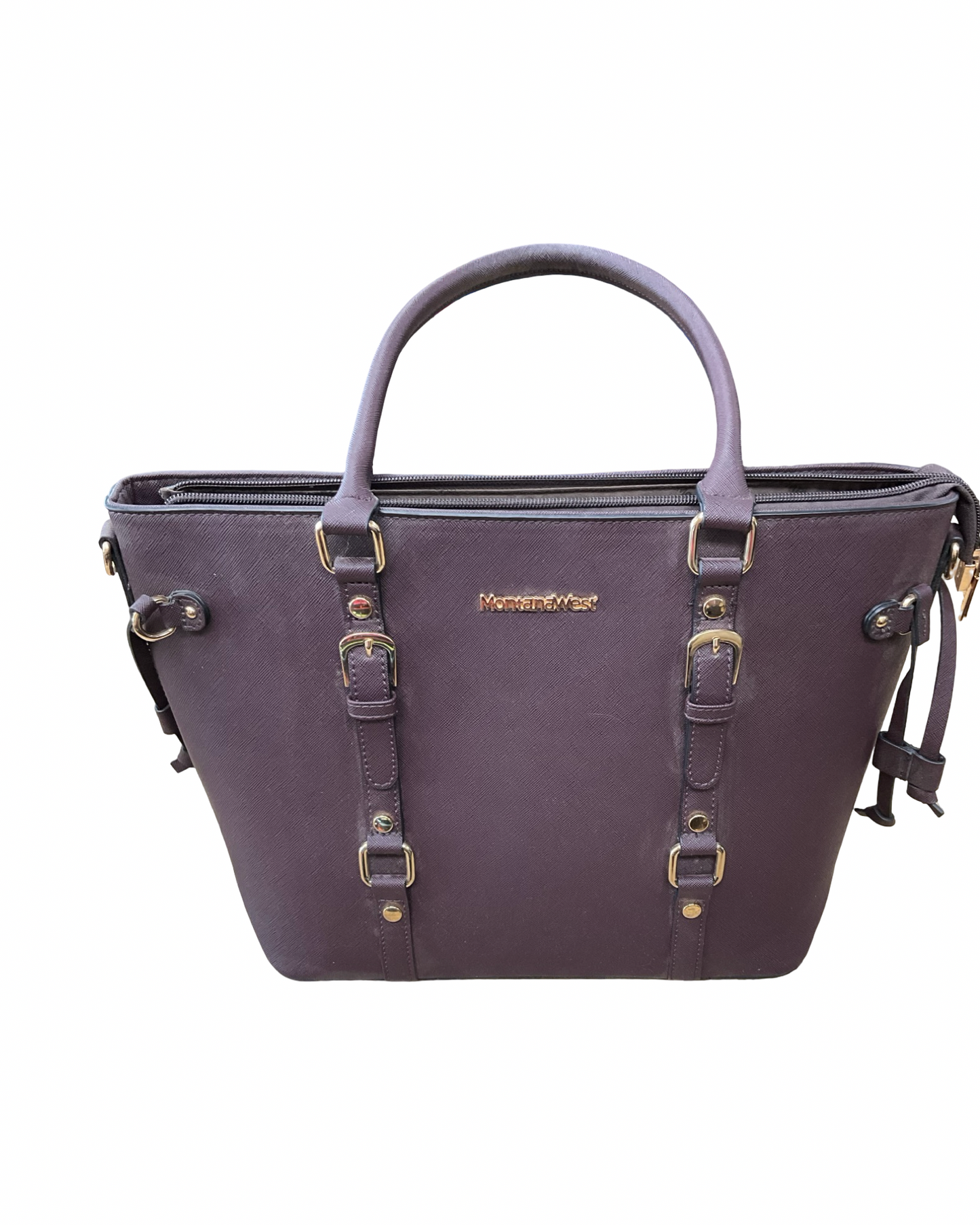 Handbag By Montana West In Maroon, Size:Large
