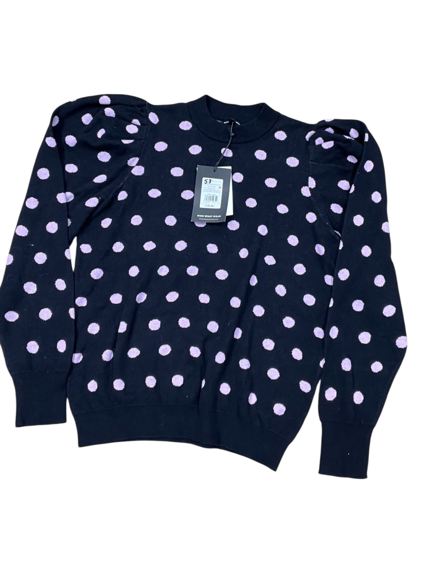 Sweater By Who What Wear In Navy, Size:L