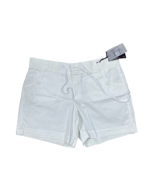 Shorts By Gloria Vanderbilt In White, Size:16