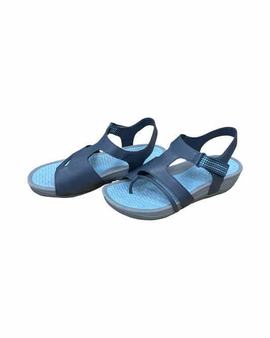 Sandals Flats By Bare Traps In Navy, Size:8