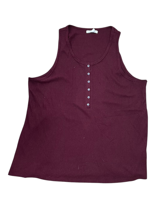 Tank Top By Maurices In Maroon, Size:L