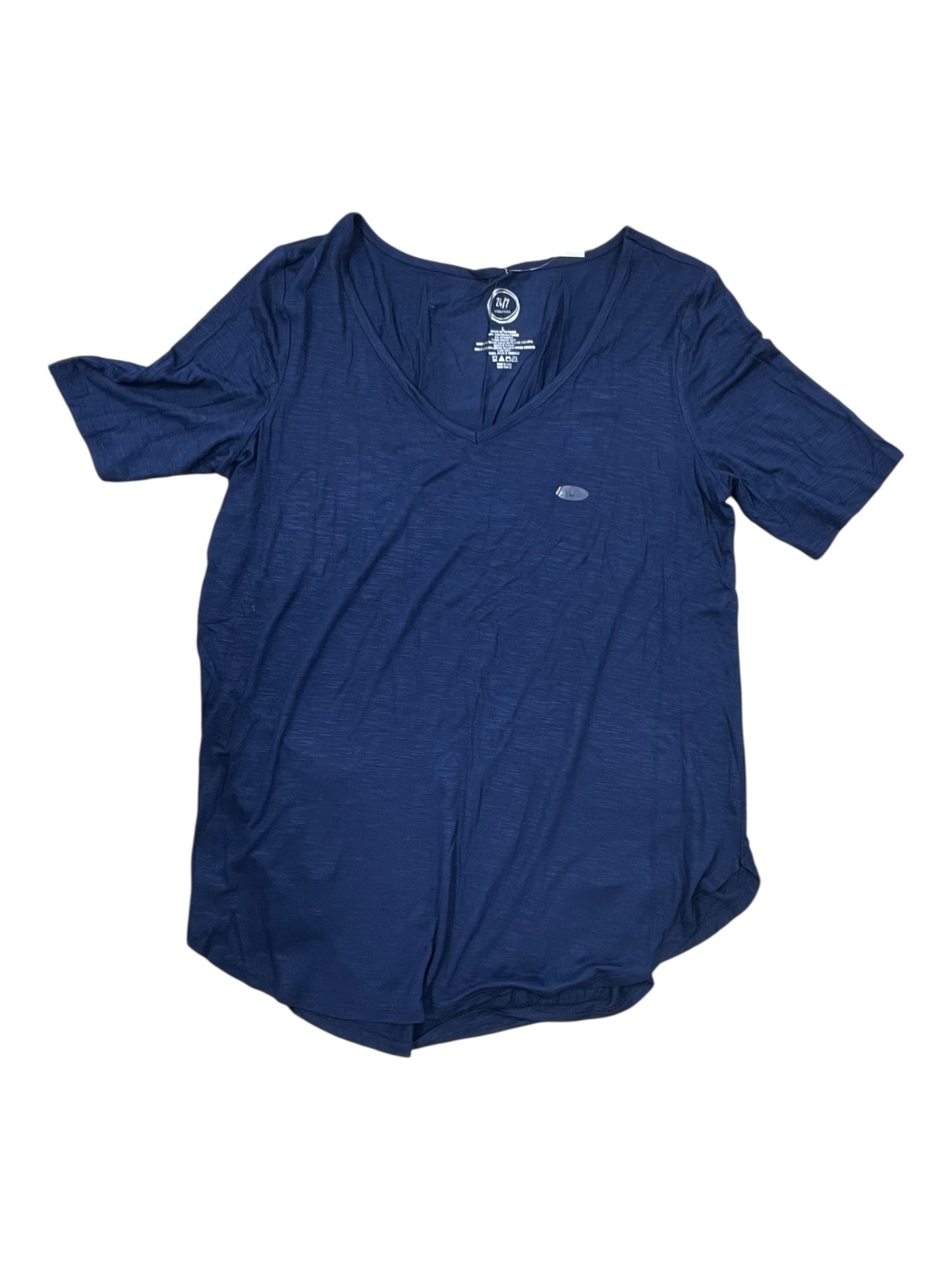 Top Ss Basic By Maurices In Blue, Size:L