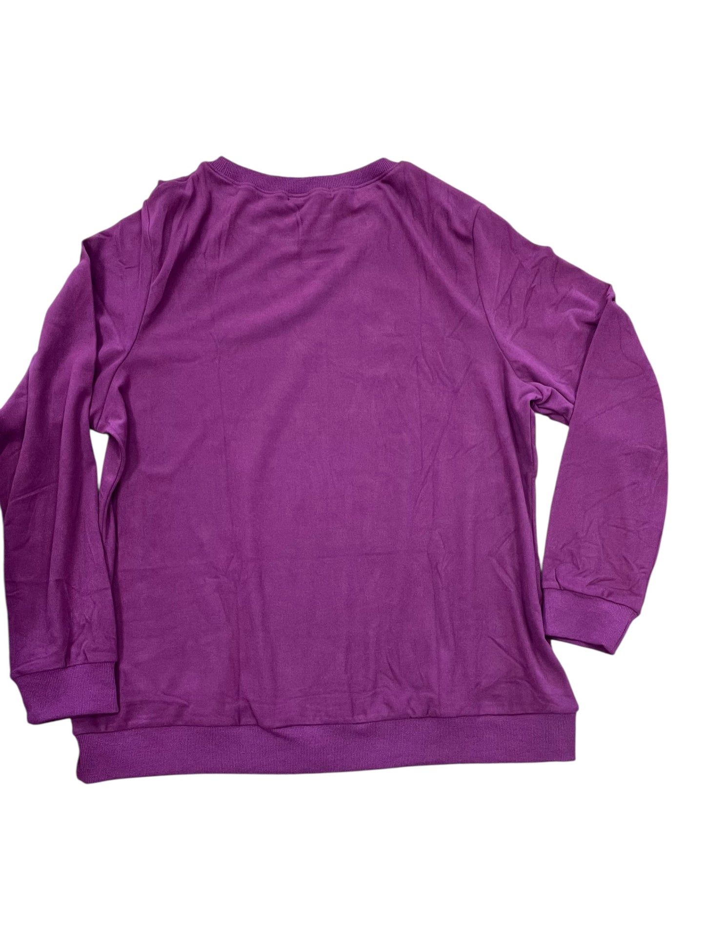 Sweatshirt Collar By Clothes Mentor In Purple, Size:Xl