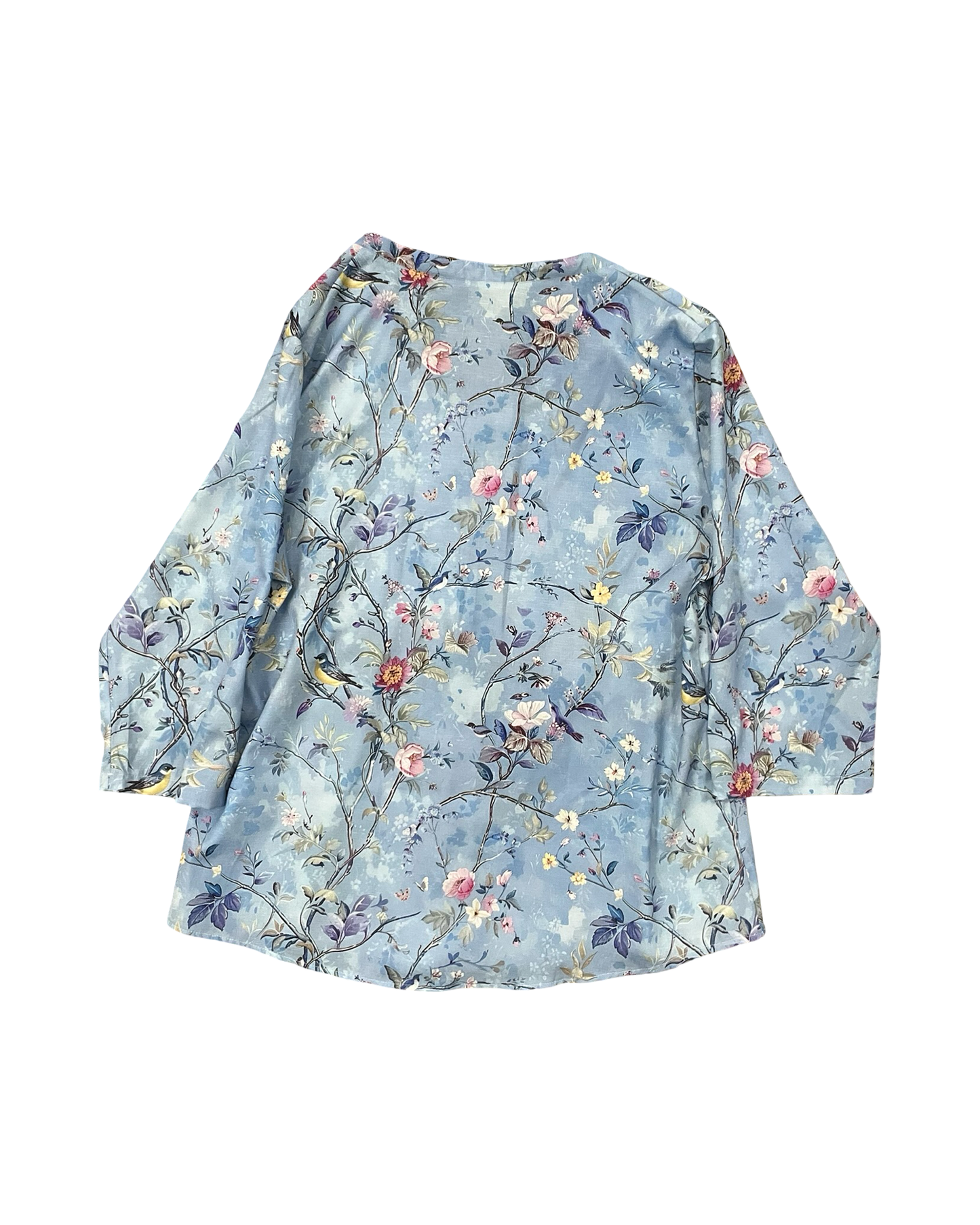 Blouse 3/4 Sleeve By Clothes Mentor In Blue, Size:Xl