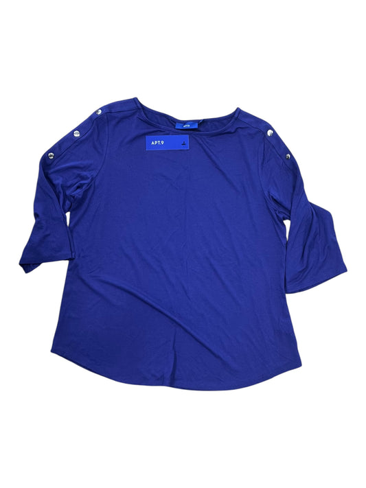 Top Ss By Apt 9 In Blue, Size:L