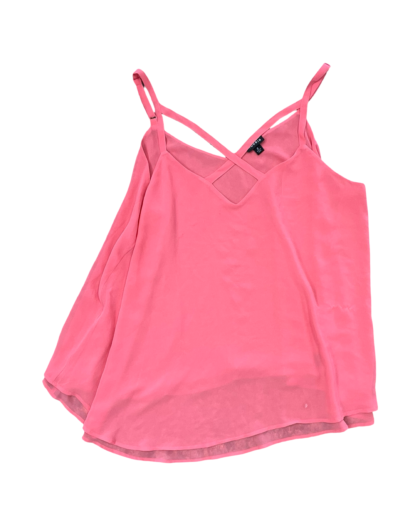 Top Sleeveless By Torrid In Pink, Size:2X