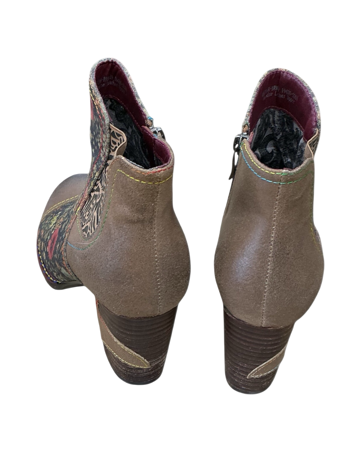 Boots Ankle Heels By Spring Step In Brown, Size:8.5