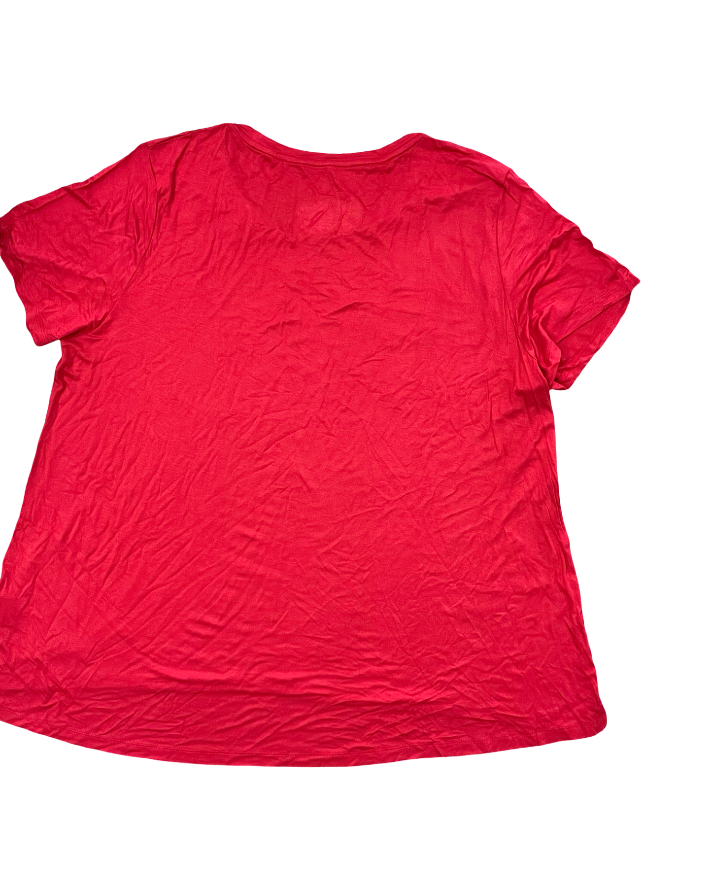 Top Ss Basic By Clothes Mentor In Red, Size:3X