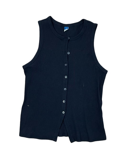 Blouse Sleeveless By Old Navy In Black, Size:L