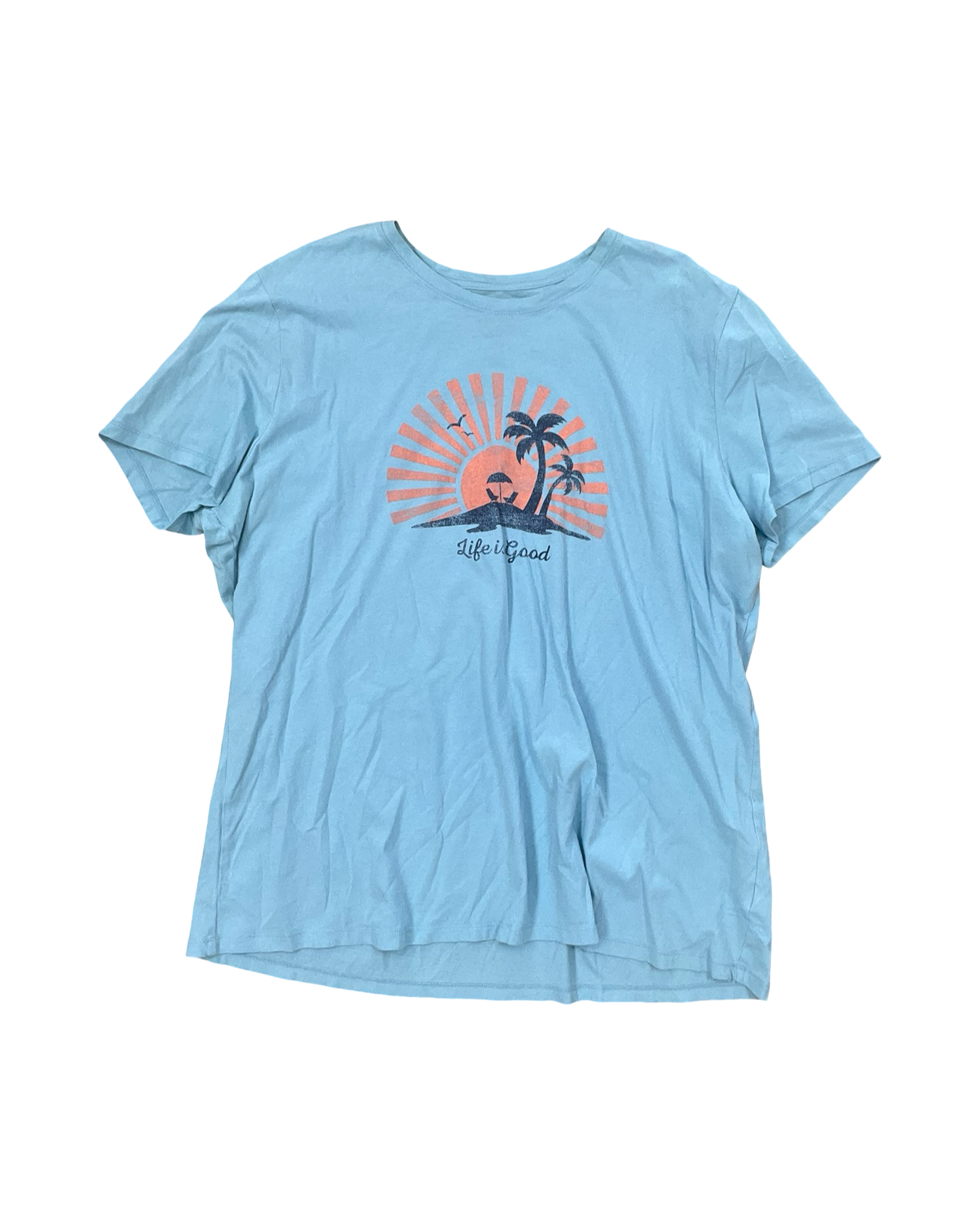 Top Ss By Life Is Good In Blue, Size:Xl
