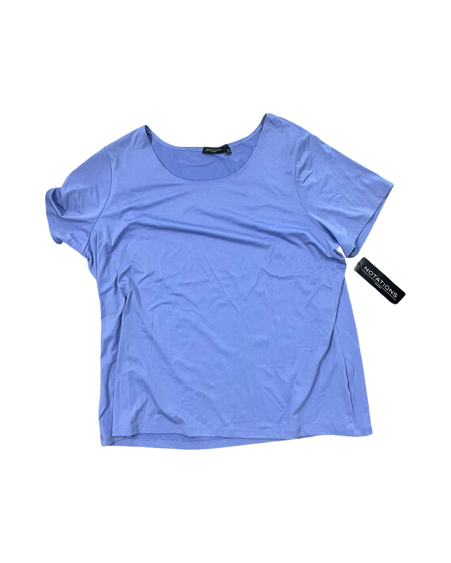 Top Ss By Notations In Blue, Size:3X
