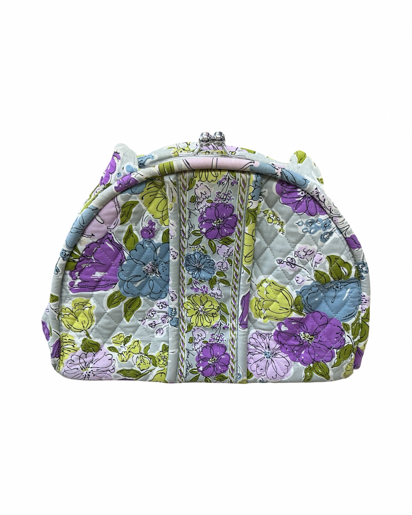 Handbag By Vera Bradley In Grey & Purple, Size:Medium