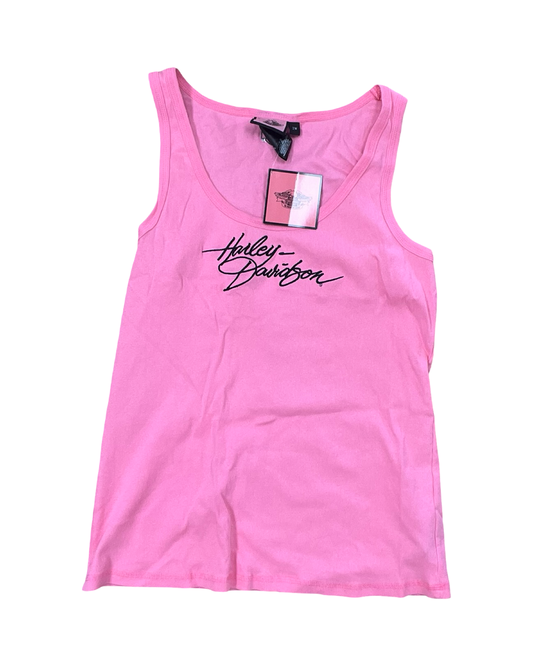 Top Sleeveless By Harley Davidson In Pink, Size:2X