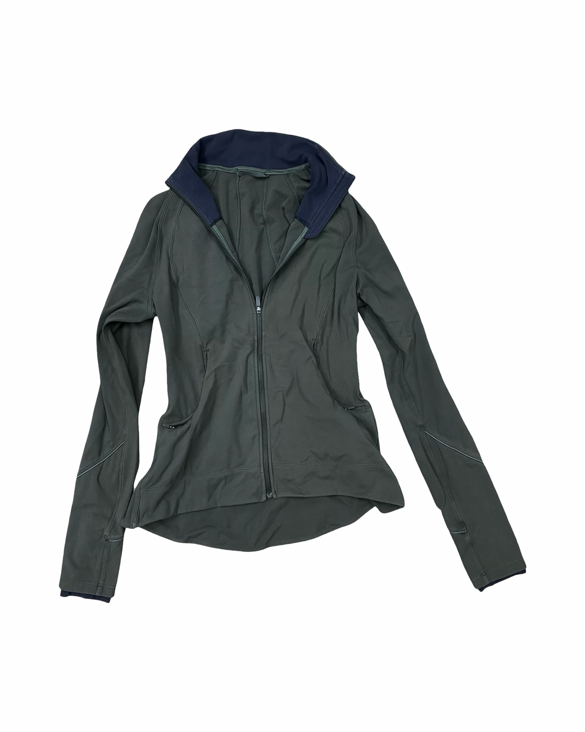Athletic Jacket By Lululemon In Green, Size:6