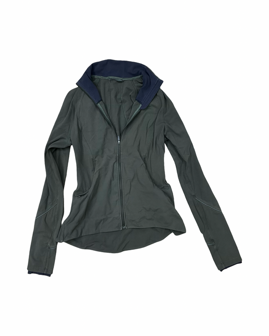 Athletic Jacket By Lululemon In Green, Size:6
