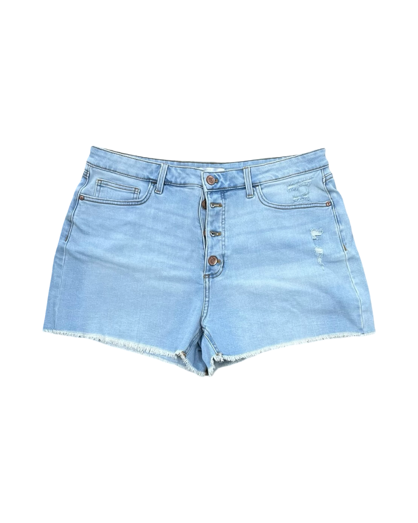 Shorts By Lc Lauren Conrad In Blue Denim, Size:16