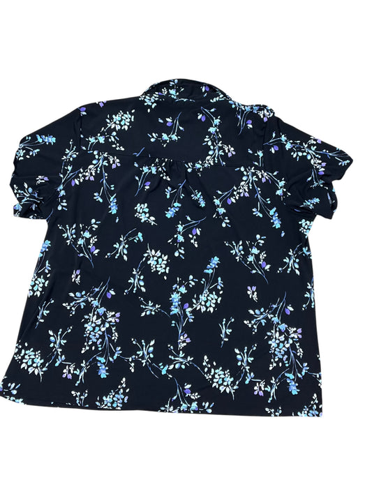 Top Ss By Liz Claiborne In Blue, Size:2X