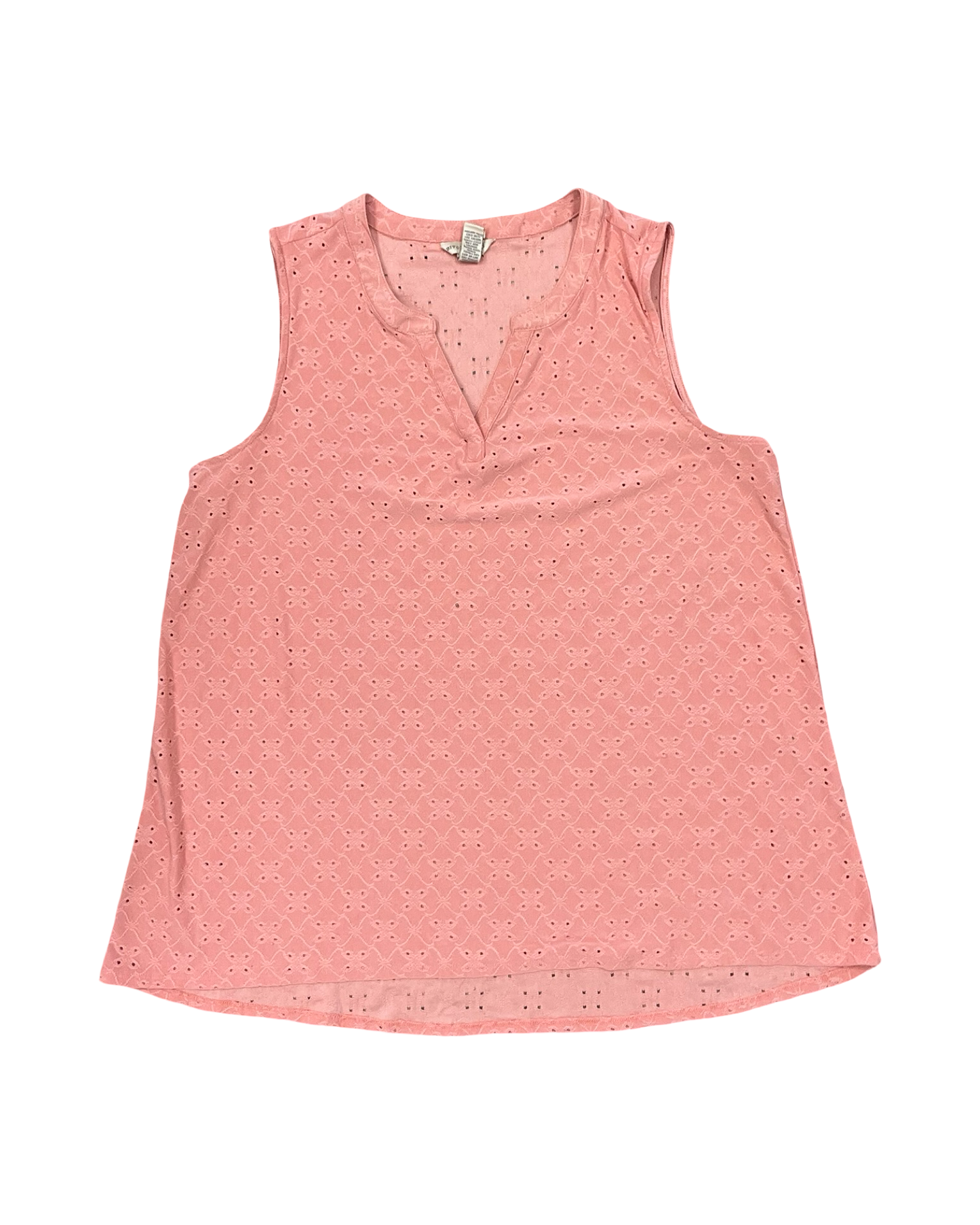 Top Sleeveless By Clothes Mentor In Orange, Size:L