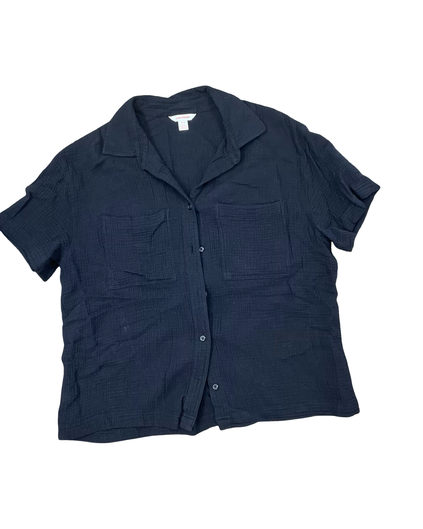 Blouse Ss By Joe Fresh In Black, Size:M
