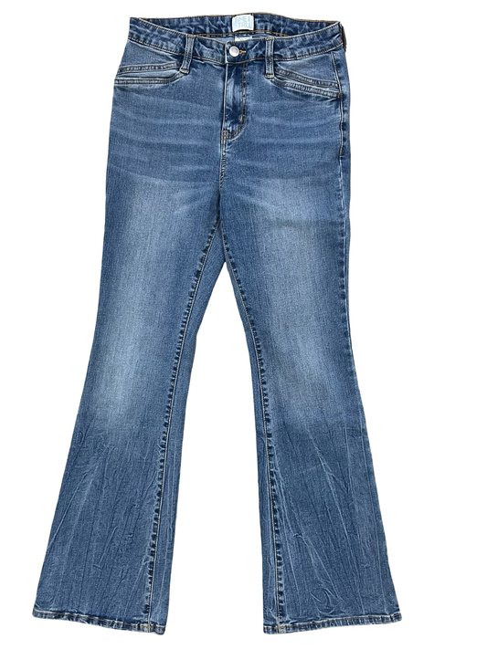 Jeans Flared By Time And Tru In Blue Denim, Size:6P