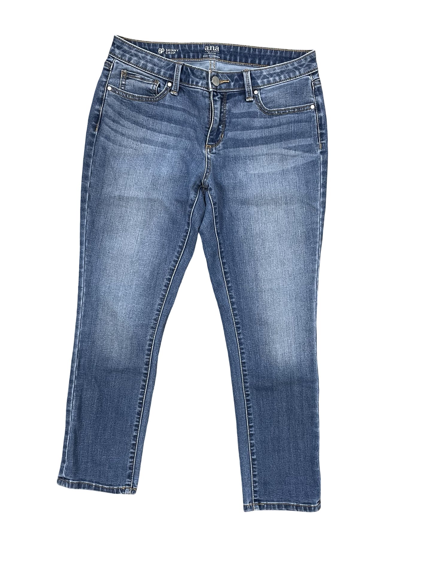 Jeans Cropped By Ana In Blue, Size:6