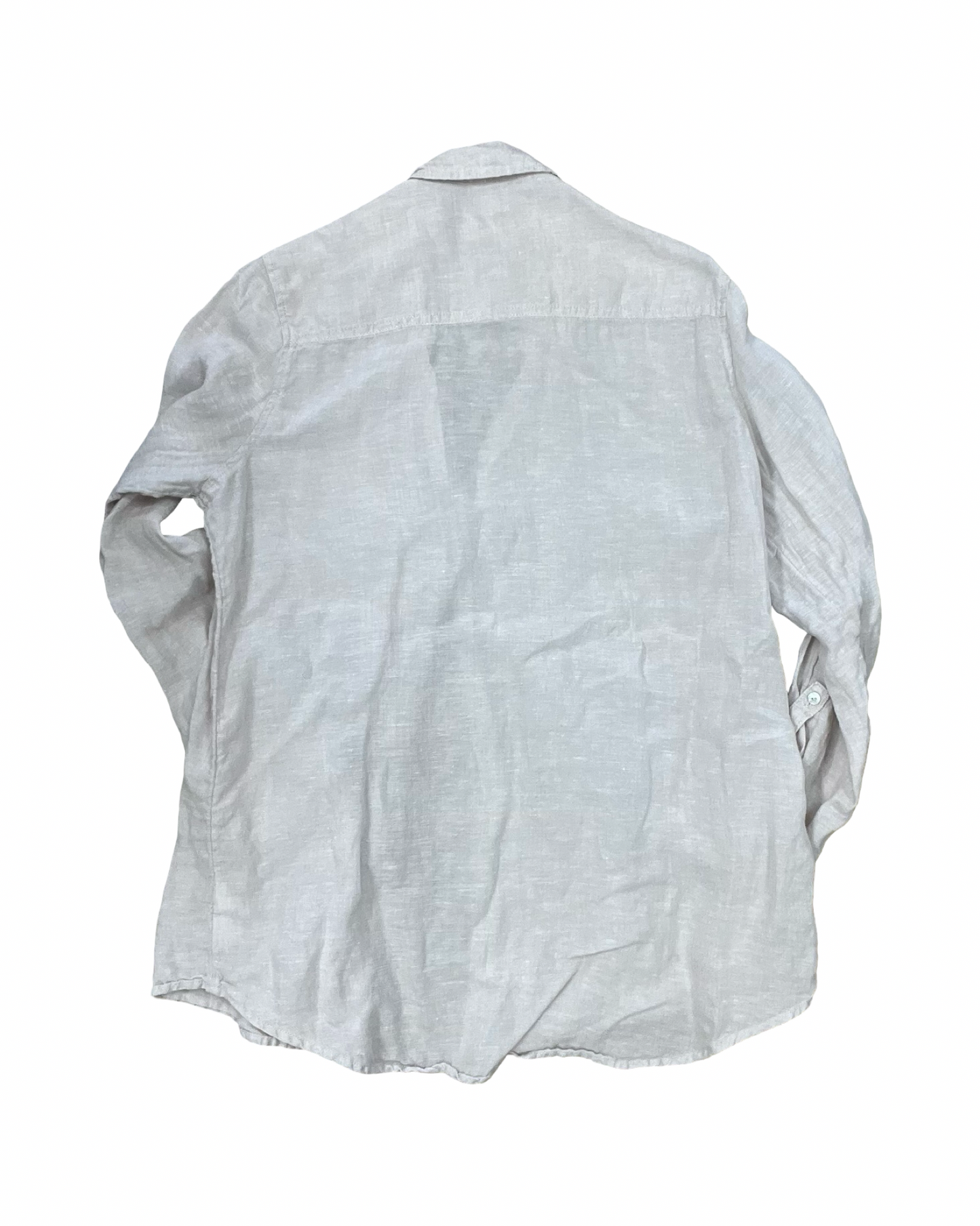 Blouse Ls By C And C In Beige, Size:M
