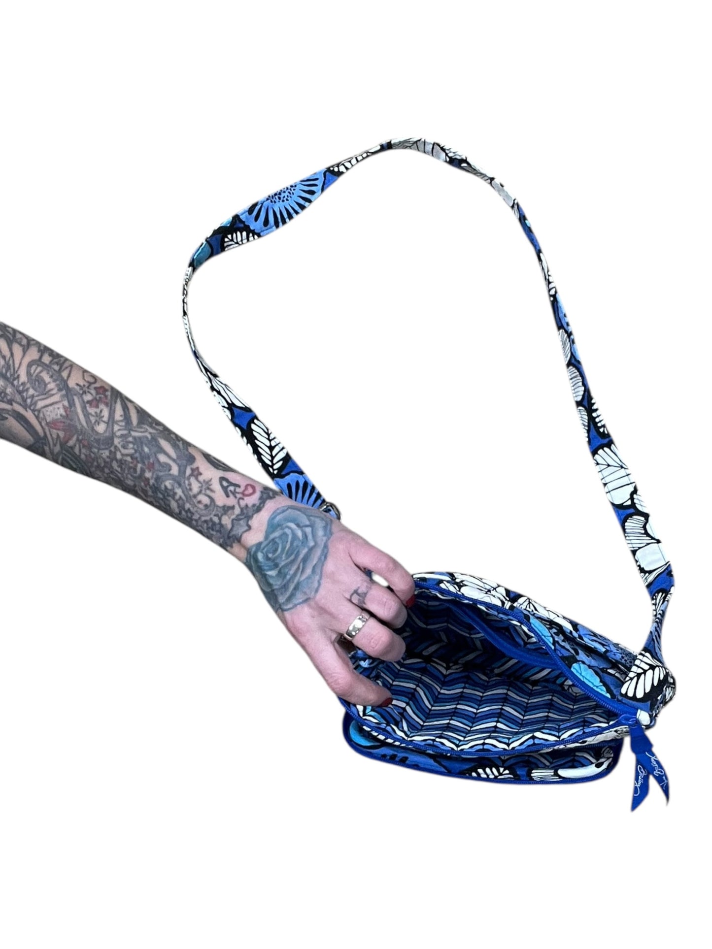 Crossbody By Vera Bradley In Blue, Size:Small