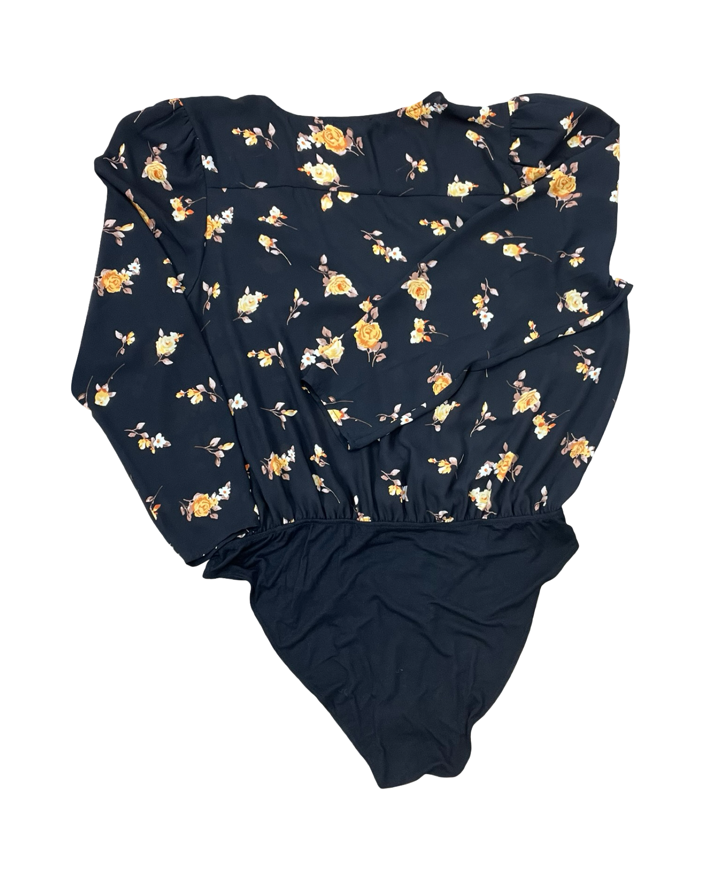Bodysuit By Forever 21 In Black & Yellow, Size:2X