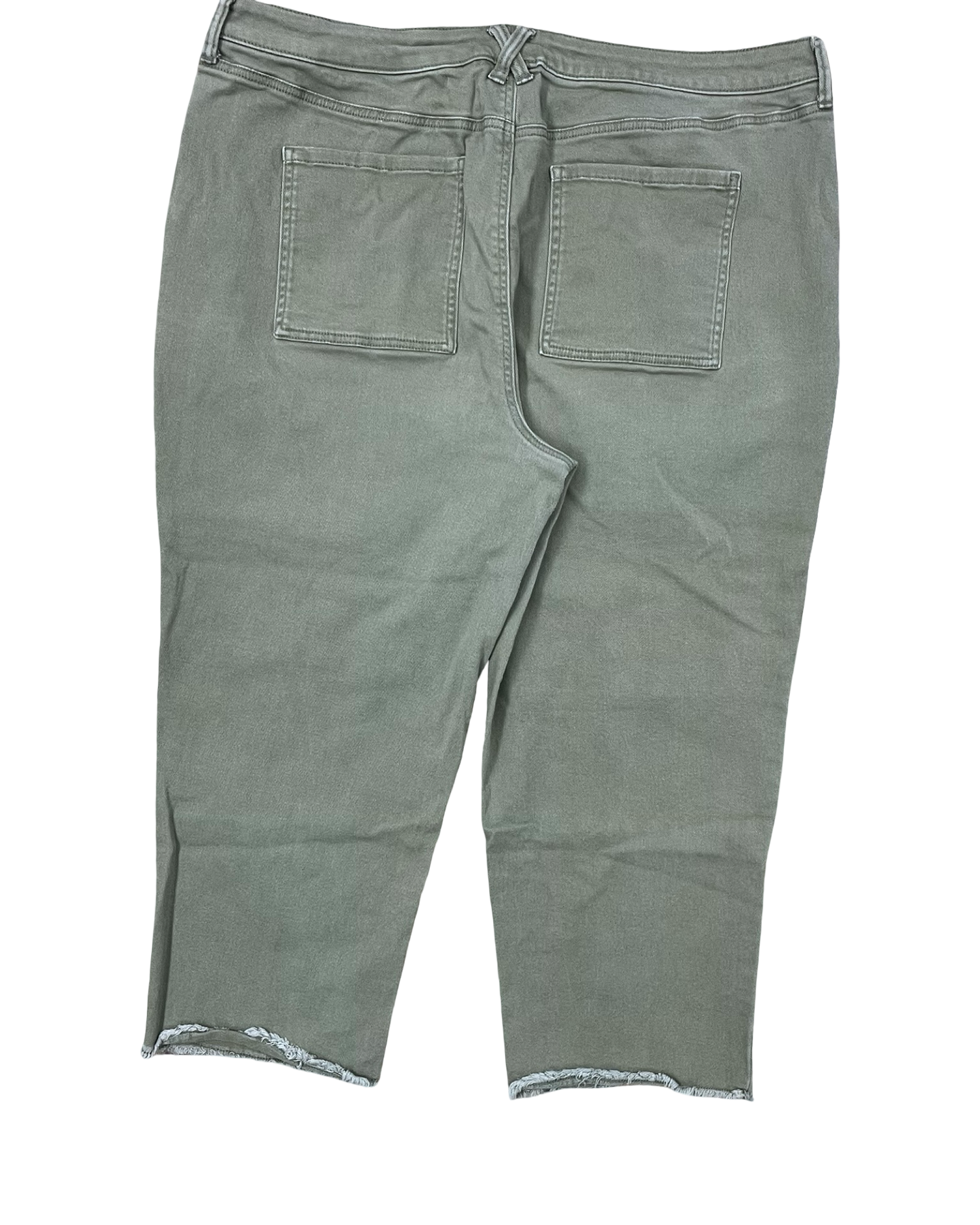Jeans Cropped By Sonoma In Green, Size:20